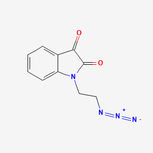 molecular formula C10H8N4O2 B1520269 1-(2-azidoethyl)-2,3-dihydro-1H-indole-2,3-dione CAS No. 1235438-85-3