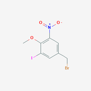 3-Iodo-4-methoxy-5-nitrobenzyl bromide