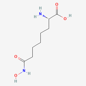 molecular formula C8H16N2O4 B15202717 (2S)-2-amino-8-(hydroxyamino)-8-oxooctanoic acid 