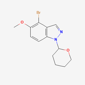 4-Bromo-5-methoxy-1-(tetrahydro-2H-pyran-2-yl)-1H-indazole