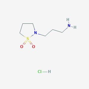 2-(3-Aminopropyl)-1$l^{6},2-thiazolidine-1,1-dione hydrochloride