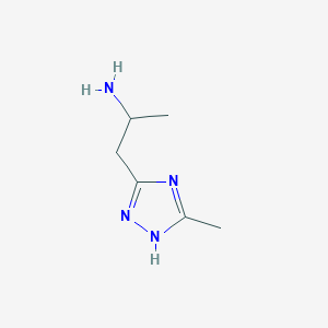 1-(3-methyl-1H-1,2,4-triazol-5-yl)propan-2-amine