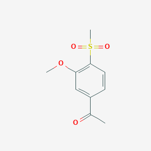 molecular formula C10H12O4S B1520280 1-(4-Methanesulfonyl-3-methoxyphenyl)ethan-1-one CAS No. 1221723-67-6