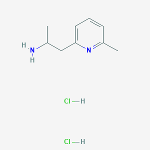 molecular formula C9H16Cl2N2 B15202824 1-(6-Methylpyridin-2-yl)propan-2-amine dihydrochloride 