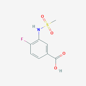 4-Fluoro-3-methanesulfonamidobenzoic acid