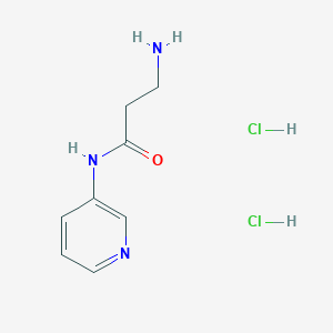 molecular formula C8H13Cl2N3O B1520285 3-氨基-N-(吡啶-3-基)丙酰胺二盐酸盐 CAS No. 21051-07-0