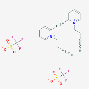 2,2'-(Ethyne-1,2-diyl)bis(1-(but-3-yn-1-yl)pyridin-1-ium) trifluoromethanesulfonate