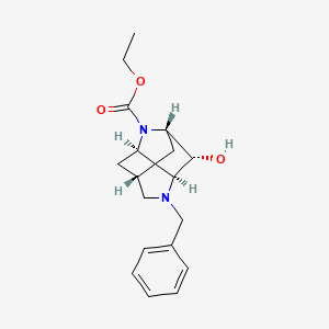 molecular formula C18H24N2O3 B15202893 Rel-ethyl (2S,3S,3aS,6R,7aR)-4-benzyl-3-hydroxyoctahydro-1H-2,6-methanopyrrolo[3,2-b]pyridine-1-carboxylate 