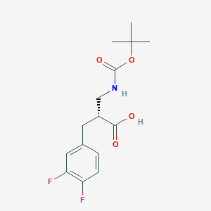 (2R)-3-[(tert-Butoxycarbonyl)amino]-2-(3,4-difluorobenzyl)propanoic acid