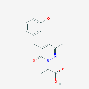 2-(5-(3-methoxybenzyl)-3-methyl-6-oxopyridazin-1(6H)-yl)propanoic acid