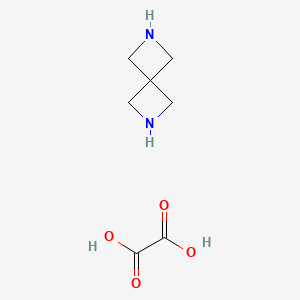 molecular formula C7H12N2O4 B15202960 2,6-Diazaspiro[3.3]heptane oxalate 