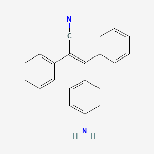 molecular formula C21H16N2 B15202963 3-(4-Aminophenyl)-2,3-diphenylacrylonitrile 