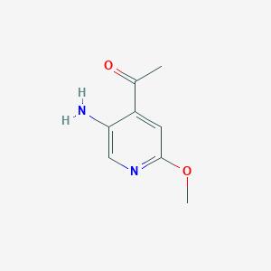 1-(5-Amino-2-methoxypyridin-4-YL)ethanone