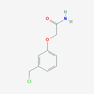 2-[3-(Chloromethyl)phenoxy]acetamide