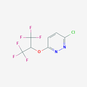 3-Chloro-6-[2,2,2-trifluoro-1-(trifluoromethyl)ethoxy]pyridazine