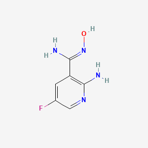 2-Amino-5-fluoro-N-hydroxynicotinimidamide