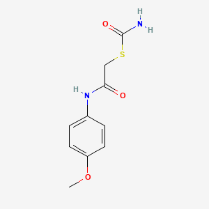 S-(2-((4-Methoxyphenyl)amino)-2-oxoethyl) carbamothioate