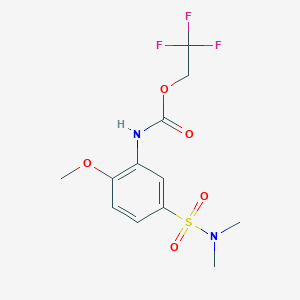 2,2,2-trifluoroethyl N-[5-(dimethylsulfamoyl)-2-methoxyphenyl]carbamate