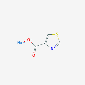 molecular formula C4H2NNaO2S B1520307 1,3-噻唑-4-羧酸钠 CAS No. 1235440-96-6