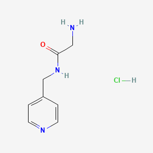 molecular formula C8H12ClN3O B1520309 2-氨基-N-(吡啶-4-基甲基)乙酰胺盐酸盐 CAS No. 1220018-62-1