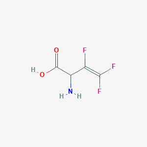 molecular formula C4H4F3NO2 B15203109 2-Amino-3,4,4-trifluorobut-3-enoic acid CAS No. 775248-58-3