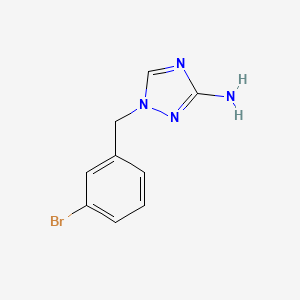 molecular formula C9H9BrN4 B1520311 1-[(3-bromophenyl)methyl]-1H-1,2,4-triazol-3-amine CAS No. 1183190-06-8