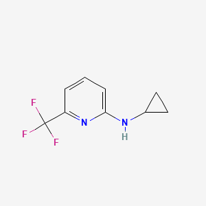 molecular formula C9H9F3N2 B15203156 Cyclopropyl-(6-trifluoromethyl-pyridin-2-yl)-amine CAS No. 944580-74-9