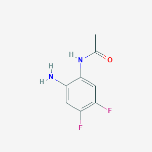 molecular formula C8H8F2N2O B1520316 N-(2-氨基-4,5-二氟苯基)乙酰胺 CAS No. 1240526-68-4