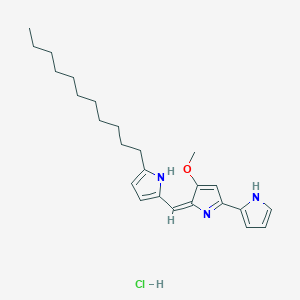 (2E)-3-methoxy-5-(1H-pyrrol-2-yl)-2-[(5-undecyl-1H-pyrrol-2-yl)methylidene]pyrrole;hydrochloride