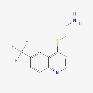 4-[(2-Aminoethyl)thio]-6-(trifluoromethyl)quinoline