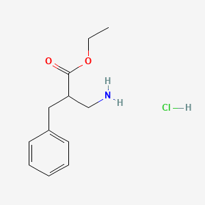 Ethyl 3-amino-2-benzylpropanoate hydrochloride