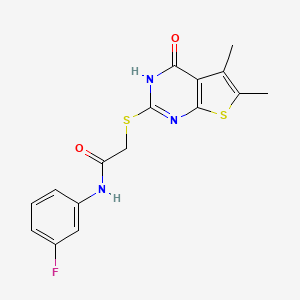 2-[(1,4-Dihydro-5,6-Dimethyl-4-Oxothieno[2,3-d]Pyrimidin-2-ylThio]-N-(3-Fluorophenyl)-Acetamide