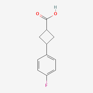 3-(4-Fluorophenyl)cyclobutane-1-carboxylic acid