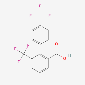 molecular formula C15H8F6O2 B15203359 4',6-Bis(trifluoromethyl)-[1,1'-biphenyl]-2-carboxylic acid 