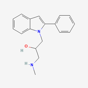 1-Methylamino-3-(2-phenyl-indol-1-yl)-propan-2-ol