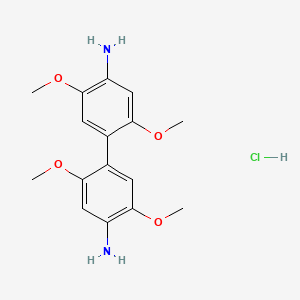 molecular formula C16H21ClN2O4 B1520341 4-(4-Amino-2,5-dimethoxyphenyl)-2,5-dimethoxyaniline hydrochloride CAS No. 1235439-32-3