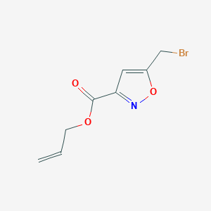 molecular formula C8H8BrNO3 B15203417 Allyl 5-(bromomethyl)isoxazole-3-carboxylate CAS No. 833445-84-4