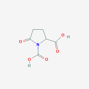 molecular formula C6H7NO5 B15203460 5-Oxopyrrolidine-1,2-dicarboxylic acid CAS No. 98109-83-2