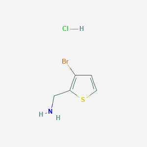 molecular formula C5H7BrClNS B1520347 (3-溴噻吩-2-基)甲胺盐酸盐 CAS No. 1221723-32-5