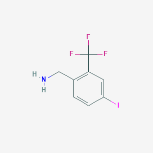 4-Iodo-2-(trifluoromethyl)benzylamine