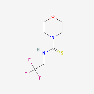 molecular formula C7H11F3N2OS B1520350 N-(2,2,2-三氟乙基)吗啉-4-硫代氨基甲酰胺 CAS No. 639520-25-5