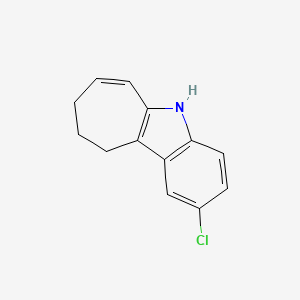 molecular formula C13H12ClN B15203504 2-Chloro-5,8,9,10-tetrahydrocyclohepta[b]indole 