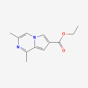 Ethyl 1,3-dimethylpyrrolo[1,2-a]pyrazine-7-carboxylate