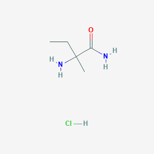 molecular formula C5H13ClN2O B1520354 2-Amino-2-methylbutanamide hydrochloride CAS No. 18305-22-1