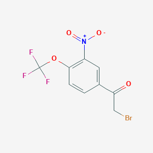 3-Nitro-4-(trifluoromethoxy)phenacyl bromide