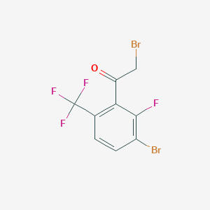 3-Bromo-2-fluoro-6-(trifluoromethyl)phenacyl bromide