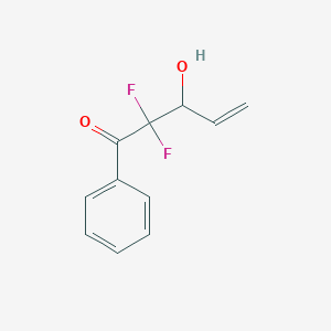 2,2-Difluoro-3-hydroxy-1-phenyl-4-penten-1-one