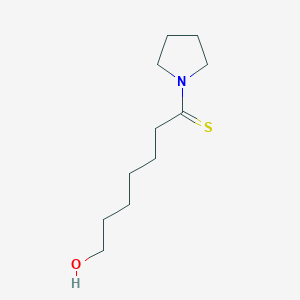 7-Hydroxy-1-(1-pyrrolidinyl)-1-heptanethione