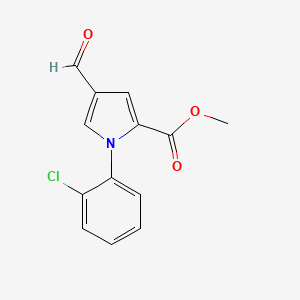 molecular formula C13H10ClNO3 B1520361 methyl 1-(2-chlorophenyl)-4-formyl-1H-pyrrole-2-carboxylate CAS No. 1240526-21-9