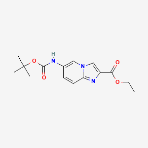 Ethyl 6-((tert-butoxycarbonyl)amino)imidazo[1,2-a]pyridine-2-carboxylate